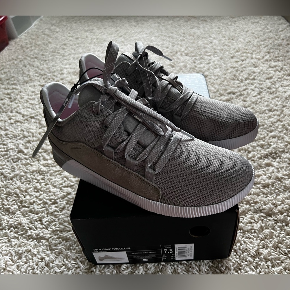 7.5 Light Gray Sorel Out N About Sneakers